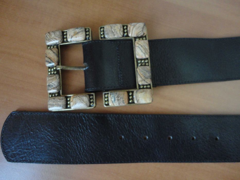 Leatherock USA/дамски колан с яспис