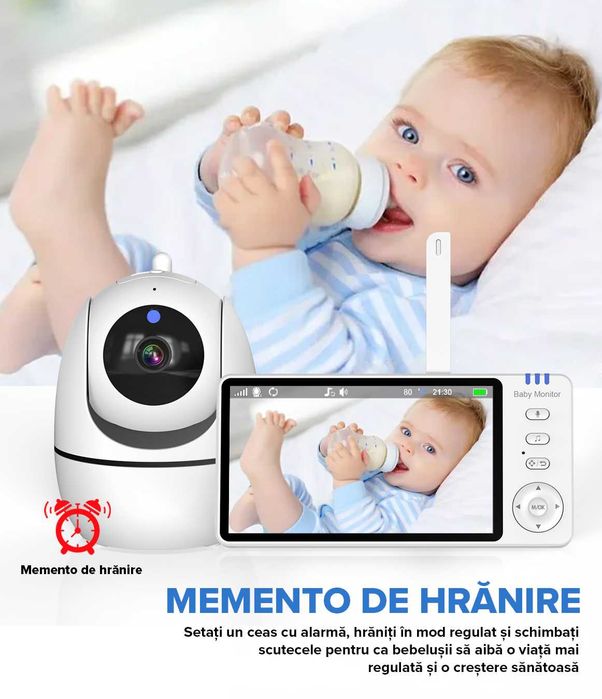 Baby Monitor WiFi Performtech™ NightVision HD, Suport Baby Monitor