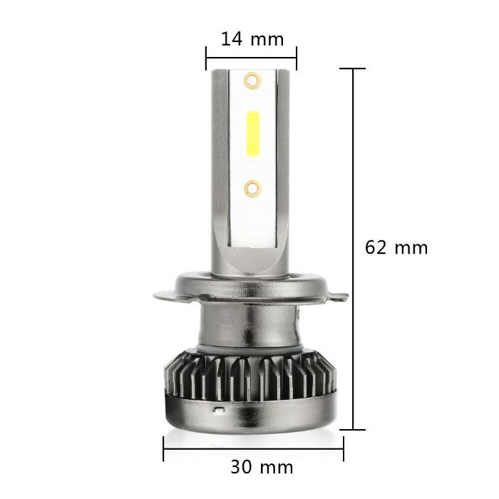 LED ЛЕД Диодни Крушки за фар H7 6500K, УМАЛЕНИ Диодни Крушки