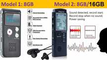 Reportofon digital Profesional. Mini Spy activat prin voce 16GB. Nou !