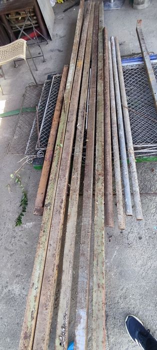 Țeavă metalică de gard patrat sau rotundă