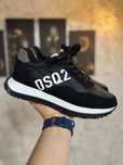 Adidasi Barbati Dsquared 2 Negru & Alb!