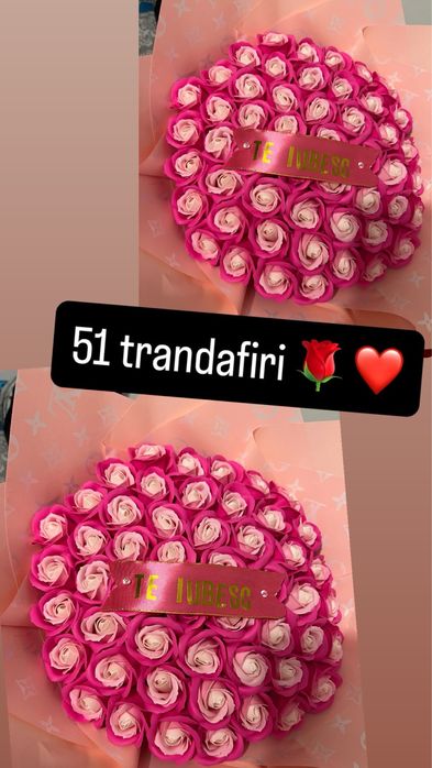 Buchete trandafiri sapun /spumă