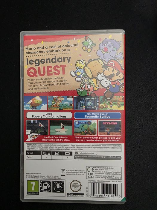 Paper mario game nintendo switch