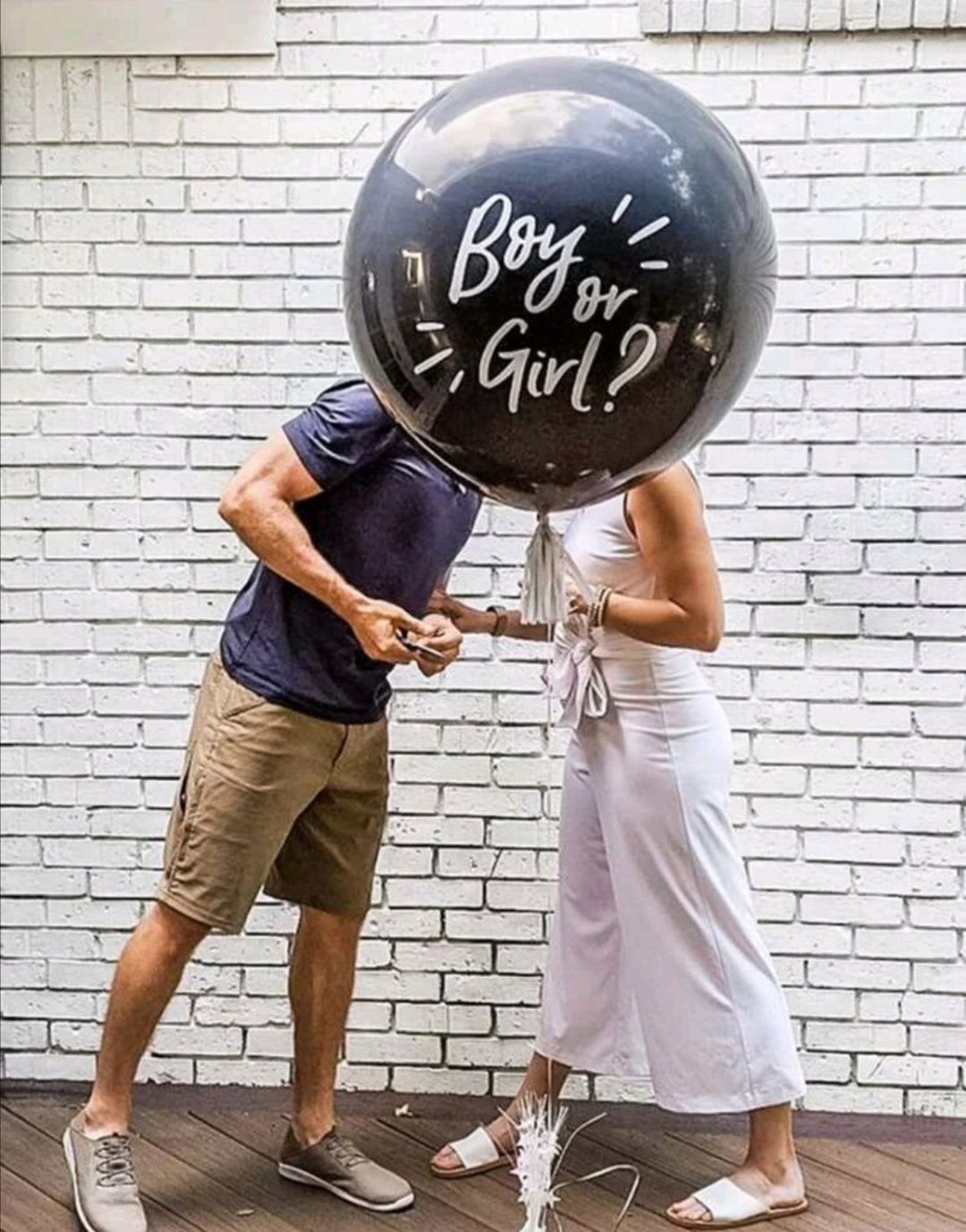 Голям балон Boy or Girl изненадващо разкритие на пола на бебето