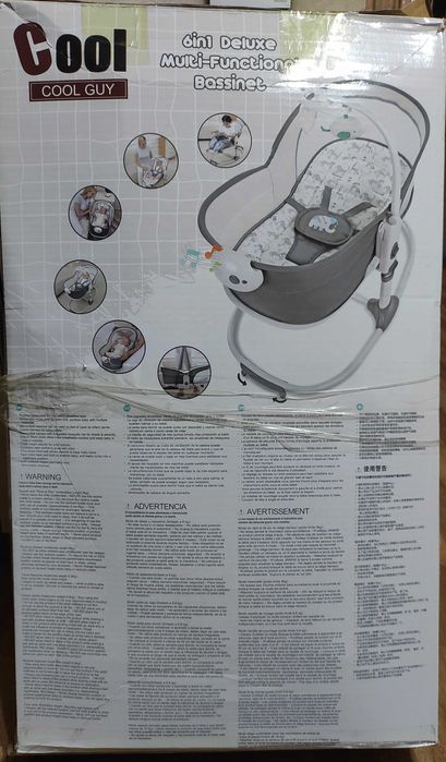 Люлька для новорожденных, 6 в 1 ручная, без автомат. покачивания