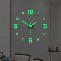 Ceas de perete fluorescent cu 12 cifre digital modern