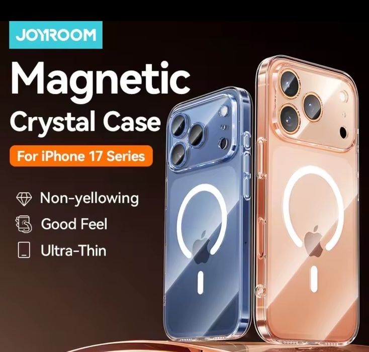 Прозрачен кейс с Magsafe за iPhone 17 pro