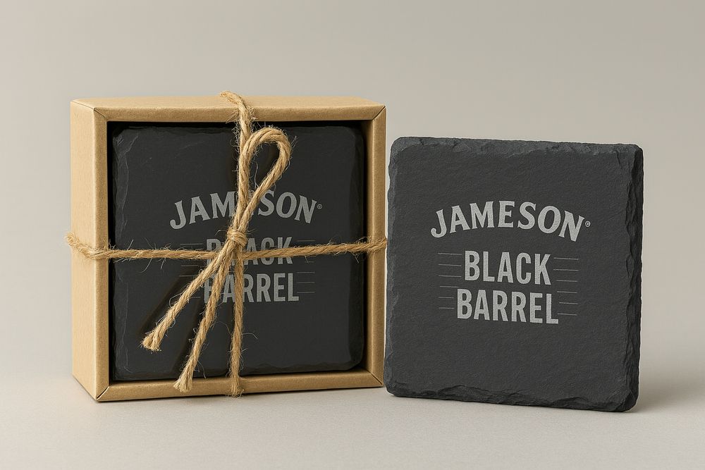 Подарък за мъже – Jameson поставки за чаши (4бр. нови в кутия)