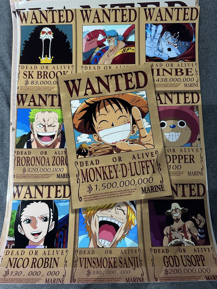 Набор из 15 постеров ONE PIECE