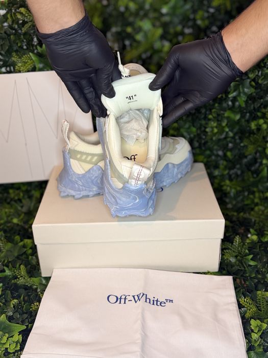 Adidasi/Sneakers off white odsy 1000 white and blue