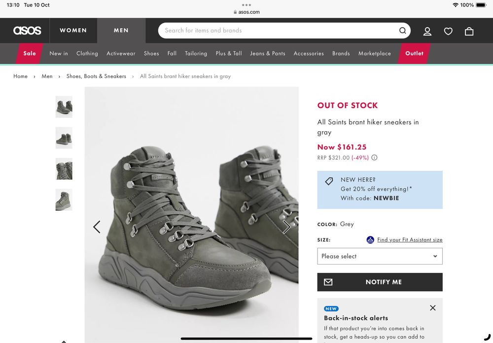 Обувки All Saints - Brant Hiker - 41