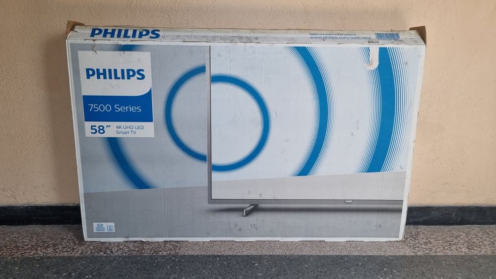 Телевизор Philips 58PUS7555/12, 58 инча, 4K-,ULTRA HD LED