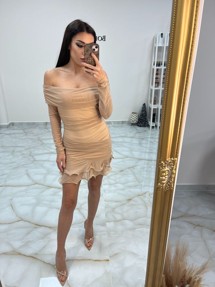 Дамски хитови дънки стил Mugler и дамско боди Mugler