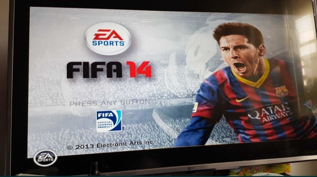 PS2 Playstation 2 Sony modat 6 jocuri ps 2 FIFA 14 PES 15 GTA NFS MK