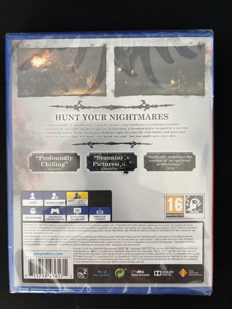 Bloodborne PS4 (Чисто нова)