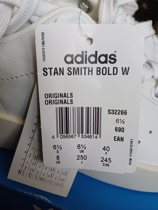 Pantofi sport Adidas Stan Smith Bold , mărimea 40