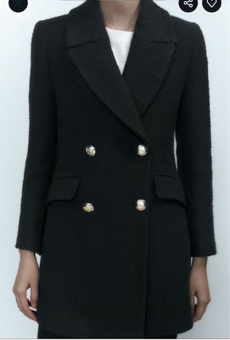 Черно палто Zara