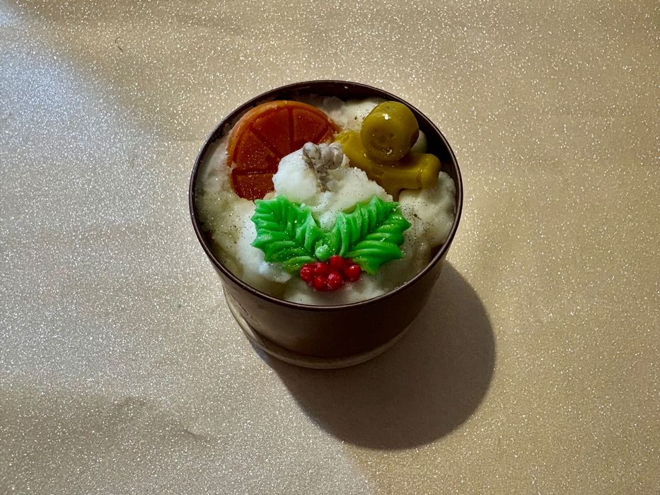 Соева свещ за Коледа