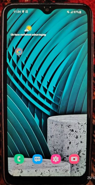Samsung A10s  rangi qora, atpechatka bor
