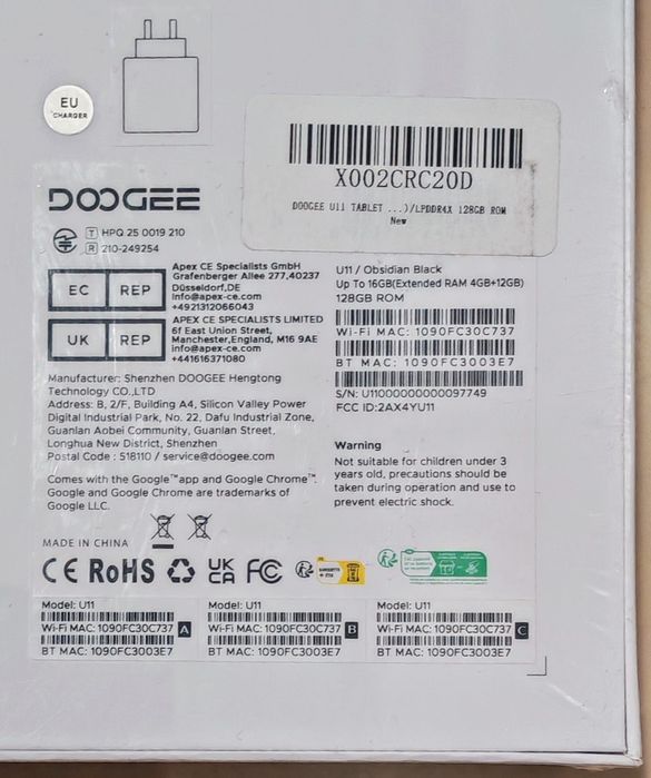 DOOGEE tablete noi și sigilate, super preț!