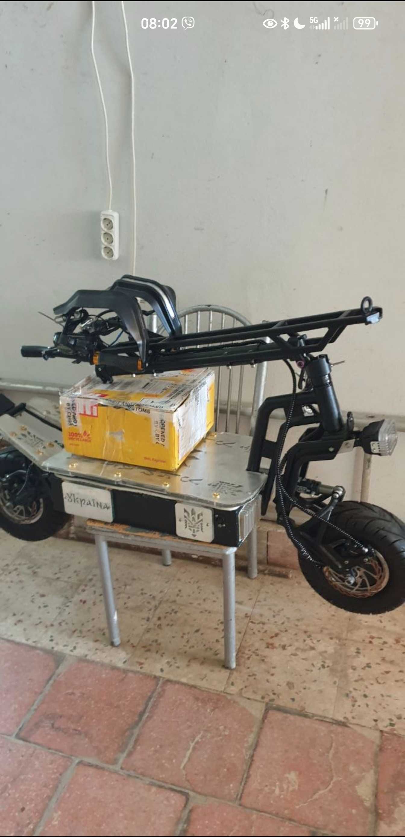 Ел.Тротинетка 120км/ч 72v 60A батерия 2x4000w