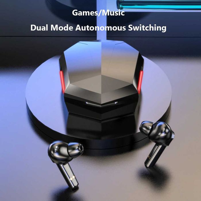 Безжични bluetooth геймърски слушалки KS06 TWS BT 5.0 Шумопотискане