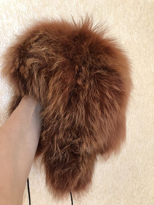 Шепка меховая рыжая!