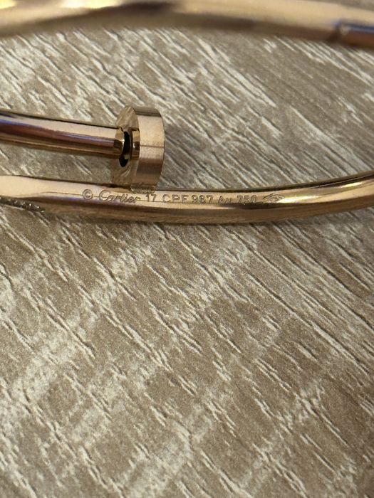 Bratara tip Cartier Cui inscriptionata Au750