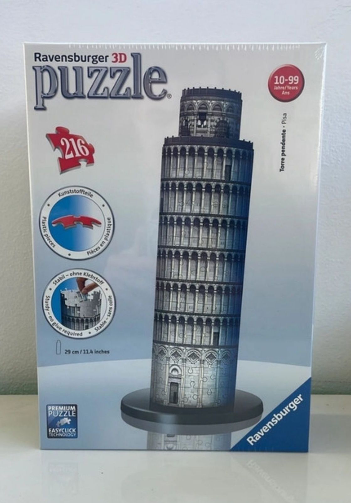 Puzzle 3D Ravensburger Big Ben,Turnul Eiffel,Pisa,Empire - stoc/lot 60