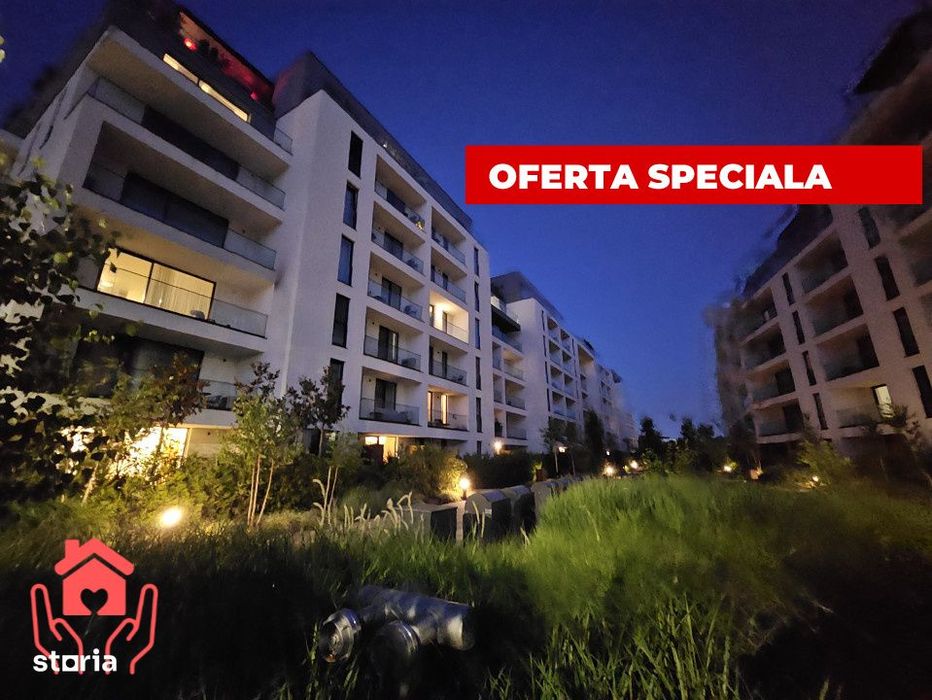 (Baneasa Shopping City-THE IVY)-3 camere mobilier ROVERE, vedere mixta