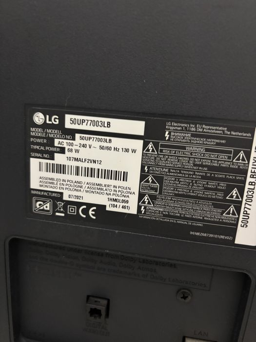 Tv LG UHD 126cm // 4K