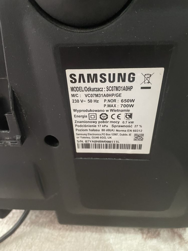 Прахосмукачка Samsung VC07M31A0HP/GE