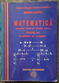 Manual matematică cls XII-a Profil M1- Algebră