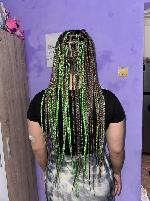 Codițe afro/box braids/boho braid/cornrows