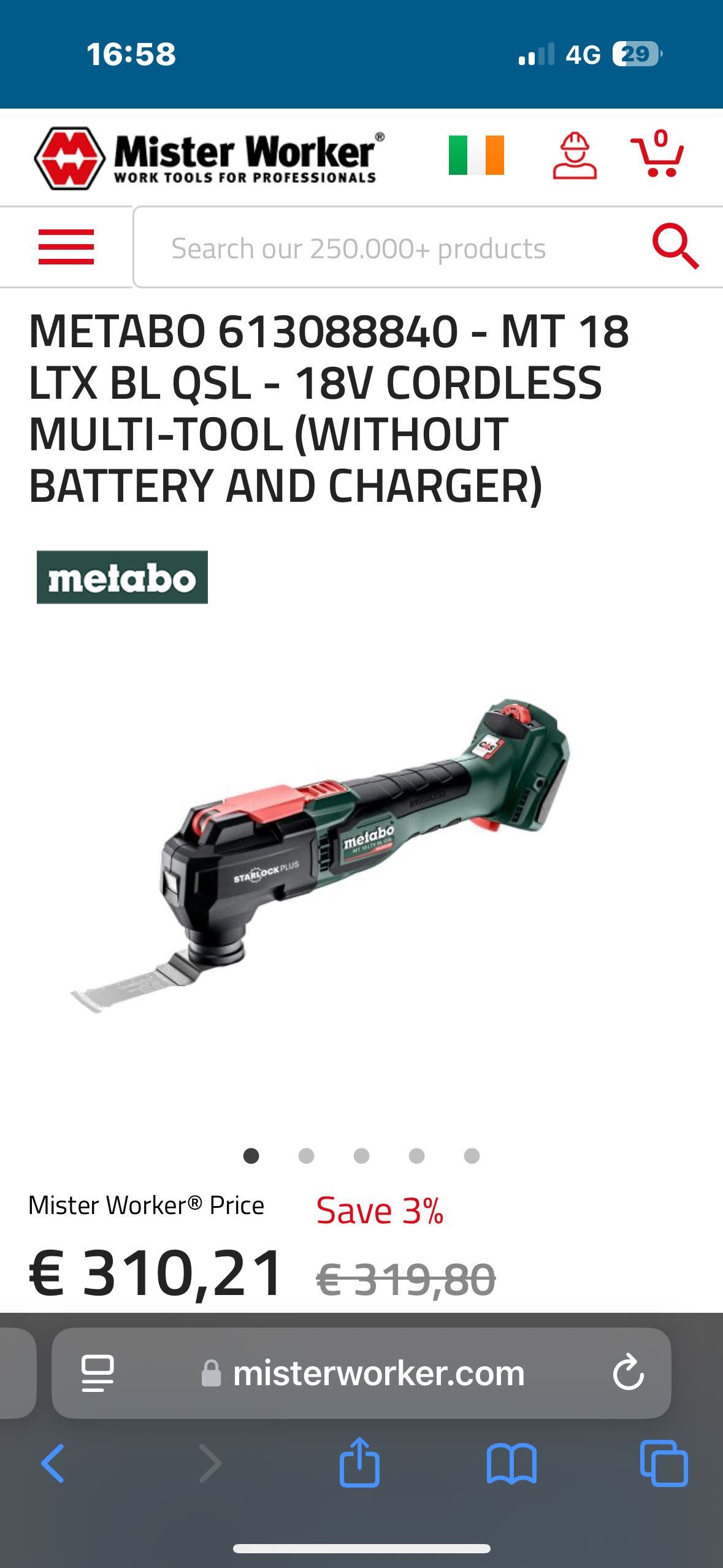 Metabo nou pe baterii
