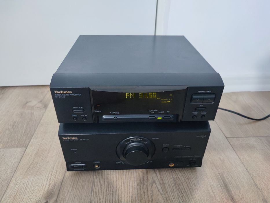 Mini sistem Technics amplificator SE CH 540 si tuner sound procesor