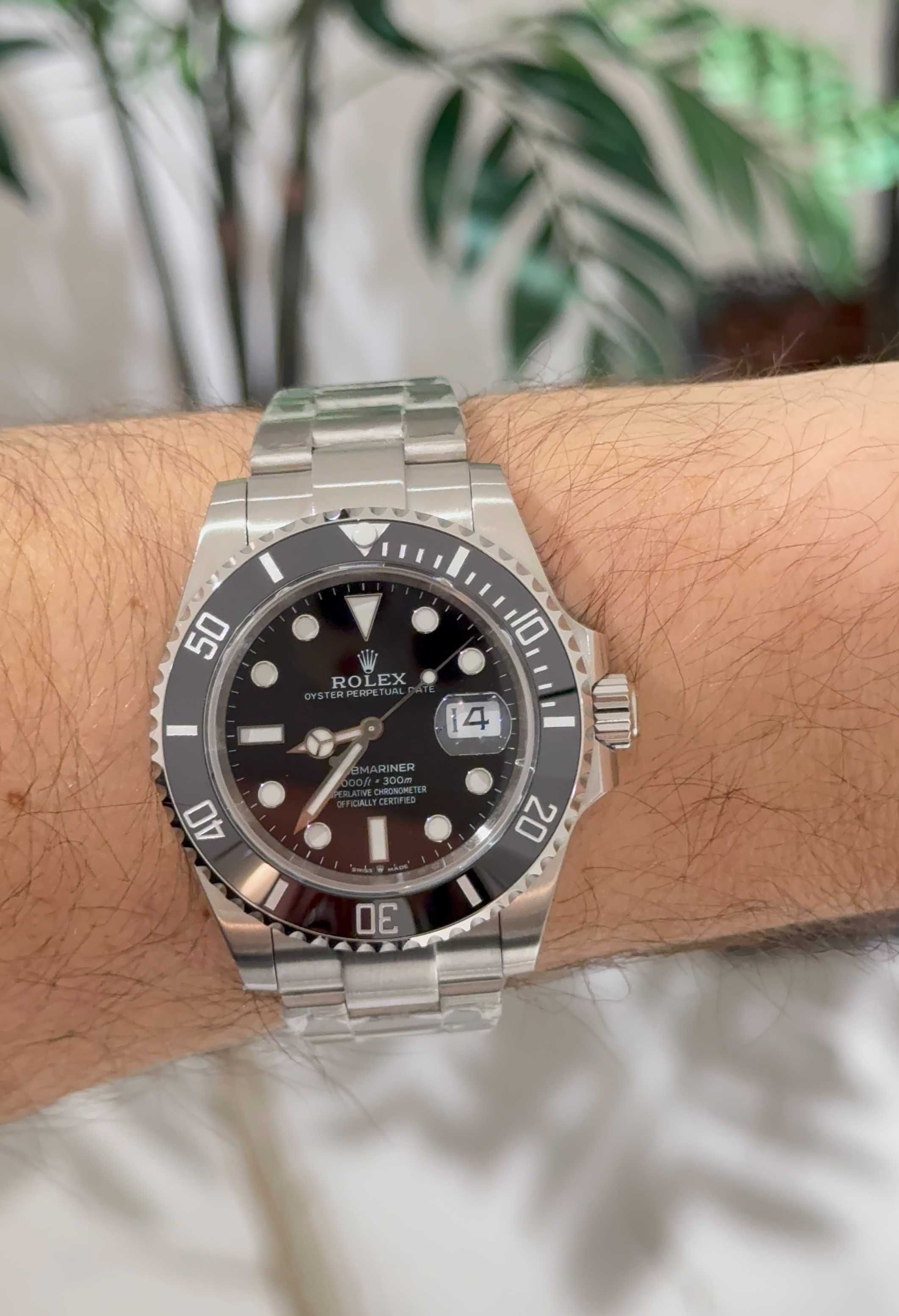 rolex submariner silver DATE 41mm