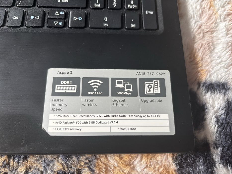 Vand leptop acer