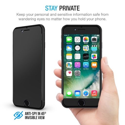Privacy стъклен протектор за iPhone 17,16,15,14,13,12 mini,11 Pro Max