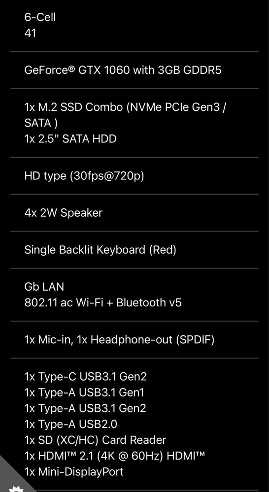 Laptop MSI GV72 8re