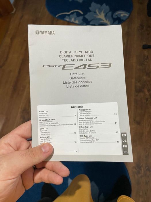 Orga Yamaha Psr E453