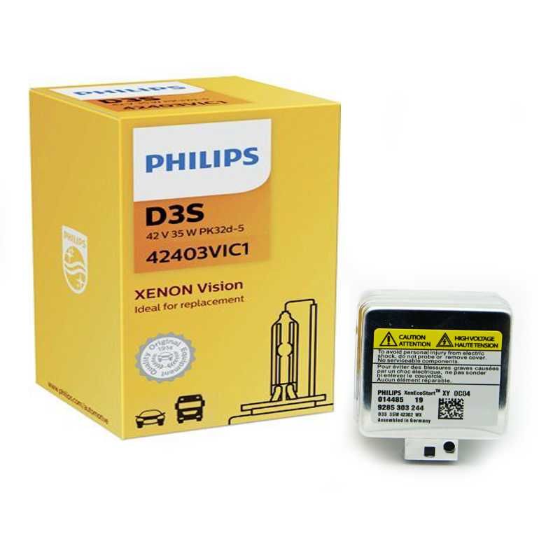 Bec xenon D1S, D3S Philips sau Osram 6000k ,12 luni garantie