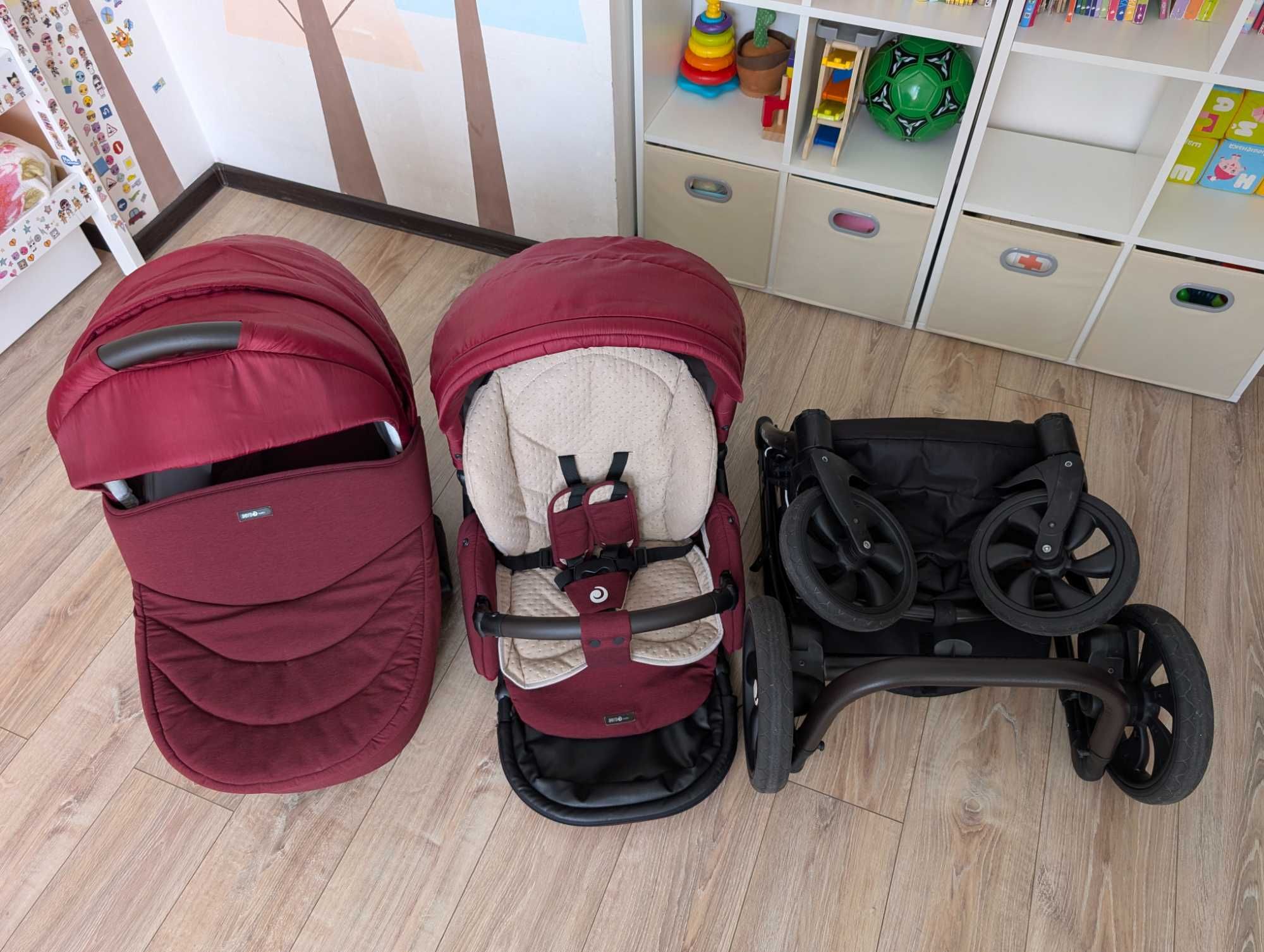 Продаю коляску 2 в 1 Tutis Aero , люлька и прогулочный блок