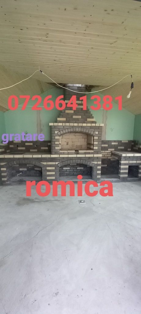Gratare rustic de cărămidă plita țărănească cuptor de pâine afumătoare
