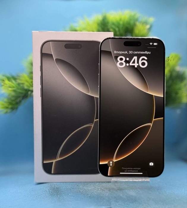 ГАРАНЦИОНЕН!!! Apple iPhone 16 Pro Max, 256GB, 5G, Natural Titanium