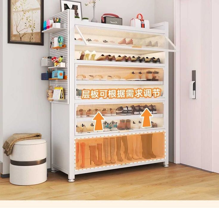 шкаф для прихожки/ металлические полки для обуви/ обувница