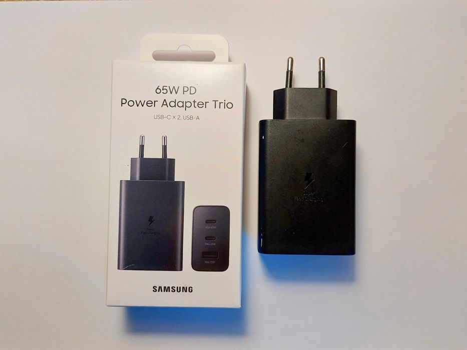 Încărcător Original Samsung 65W Trio (3 Porturi)
