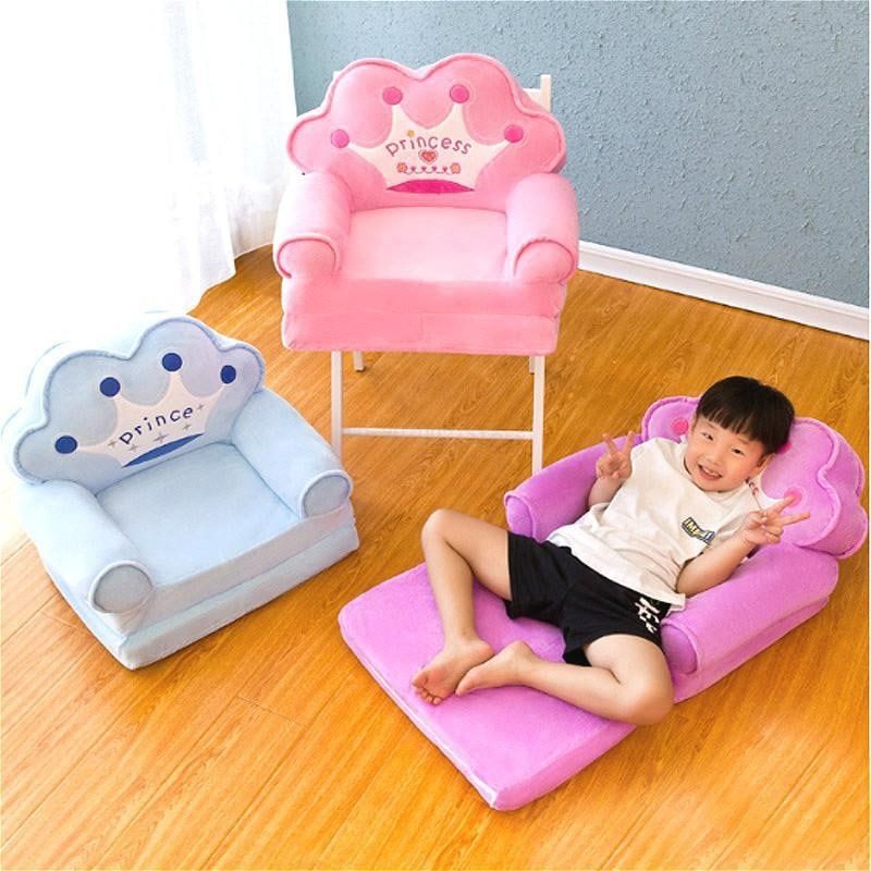 Складной детский маленький кресло-диван с мультяшным сиденьем dm37