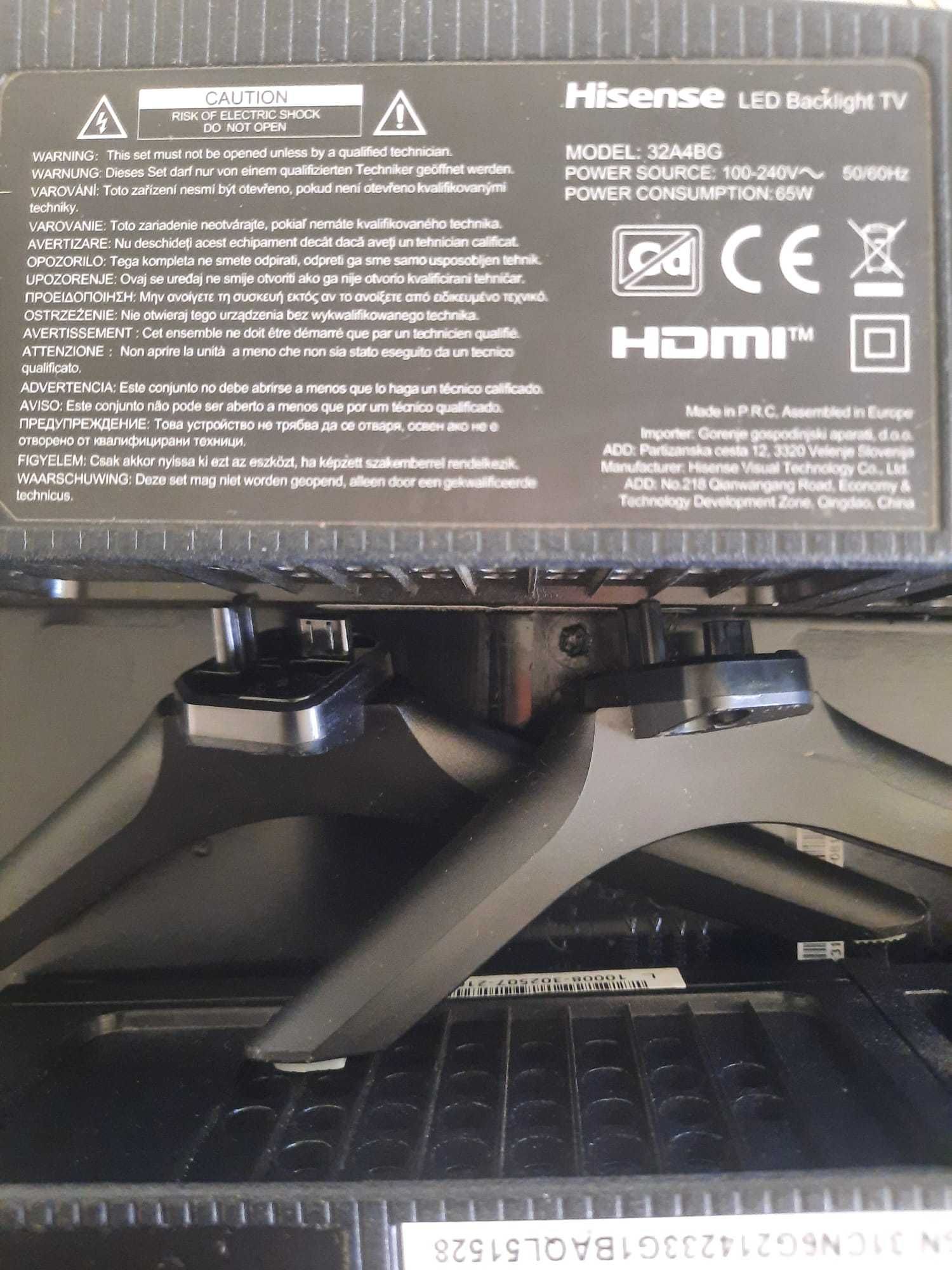 tv HISENSE model 32A4BG smart